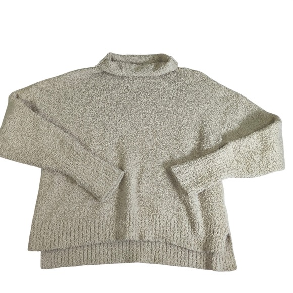 UGG Sweaters - UGG Cozy Boucle Sweater Womens Large Cream Mock Neck Soft Lounge Pullover‎